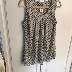 Beige polyester blouse